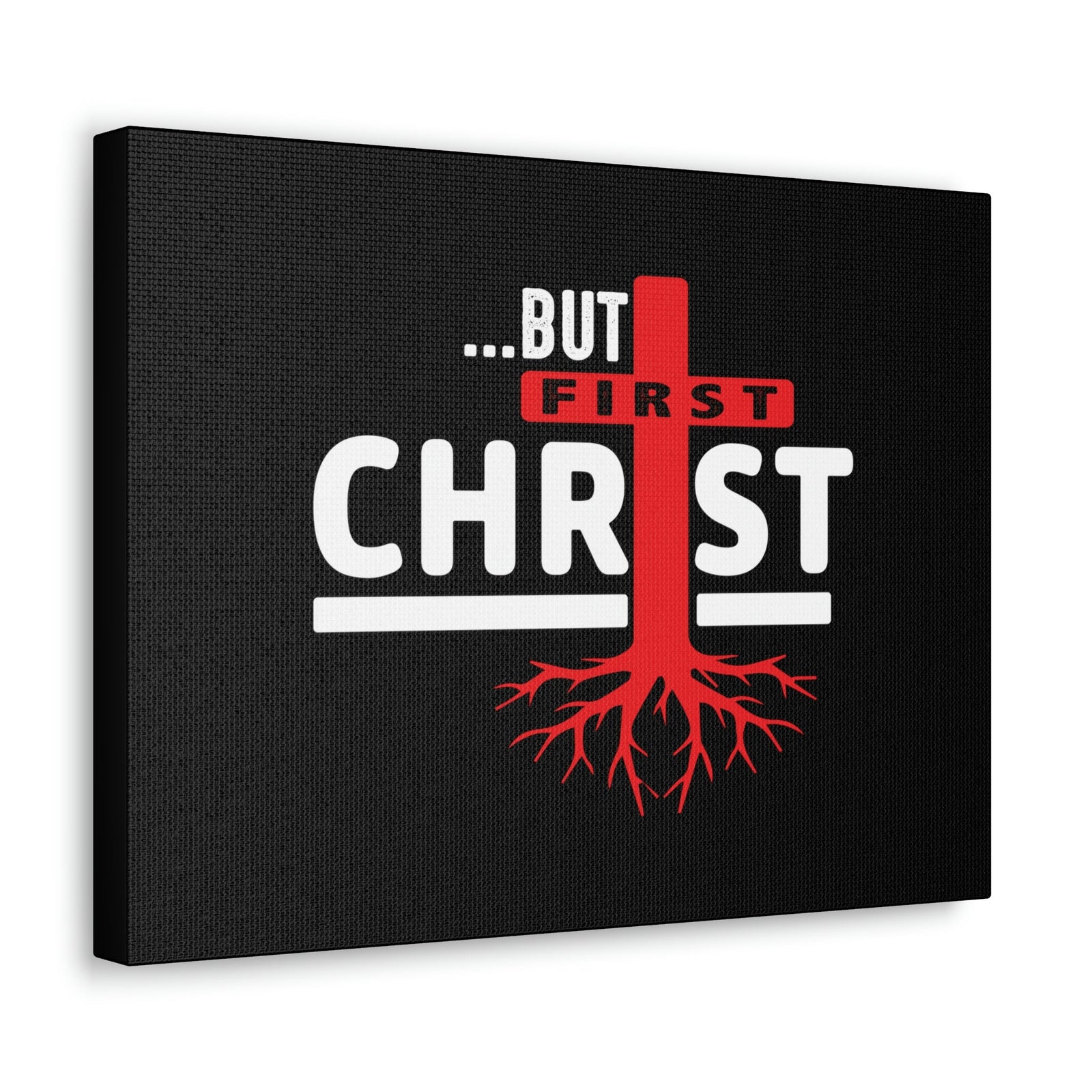 Scripture Walls But First Christ Matthew 6:33 Red Roots Christian Wall Art Bible Verse Print Ready to Hang Unframed-Express Your Love Gifts