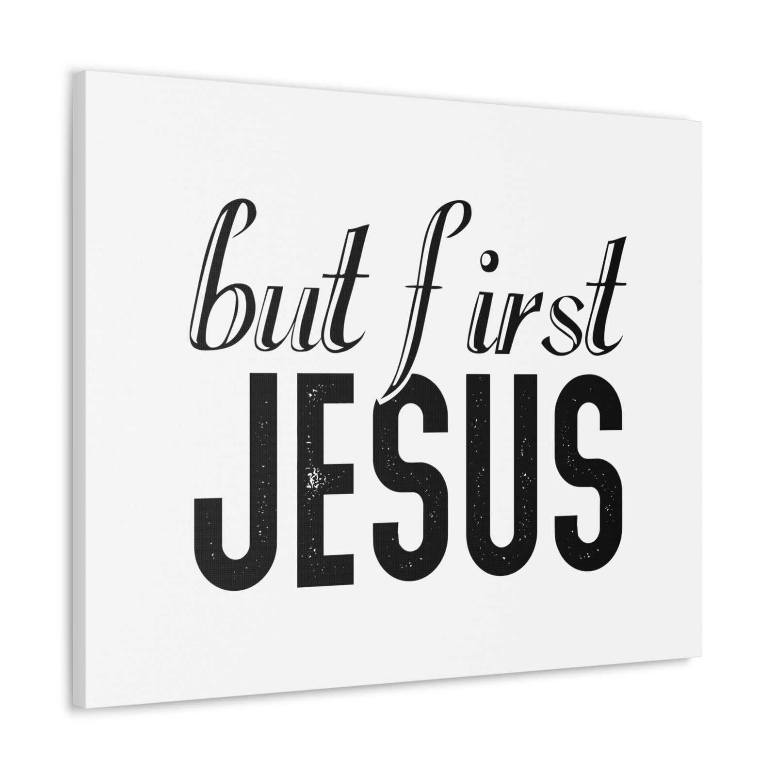 Scripture Walls But First, Jesus Matthew 6:33 Bold Christian Wall Art Bible Verse Print Ready to Hang Unframed-Express Your Love Gifts