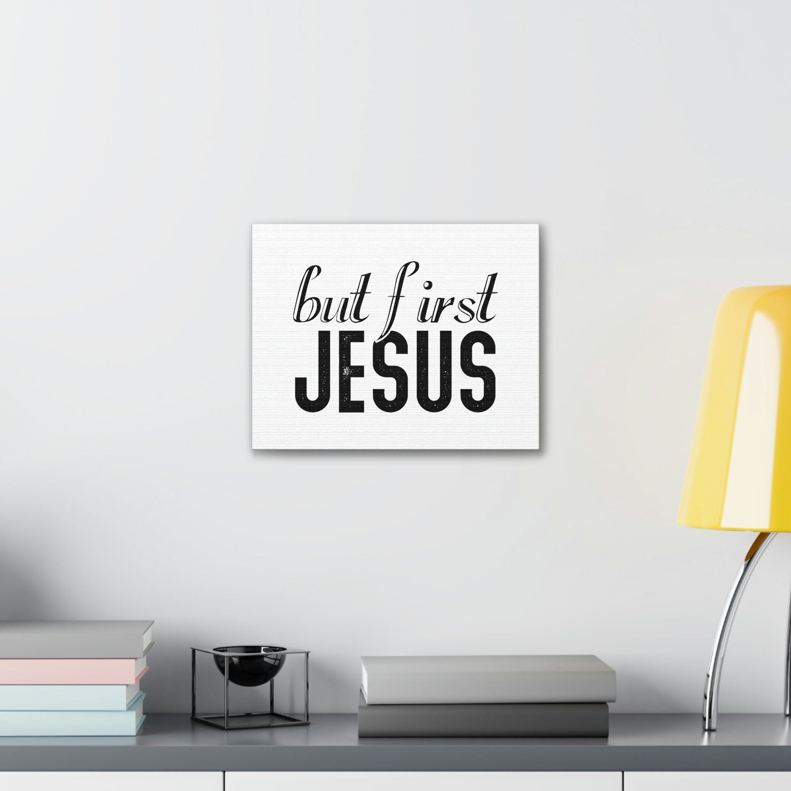 Scripture Walls But First, Jesus Matthew 6:33 Bold Christian Wall Art Bible Verse Print Ready to Hang Unframed-Express Your Love Gifts