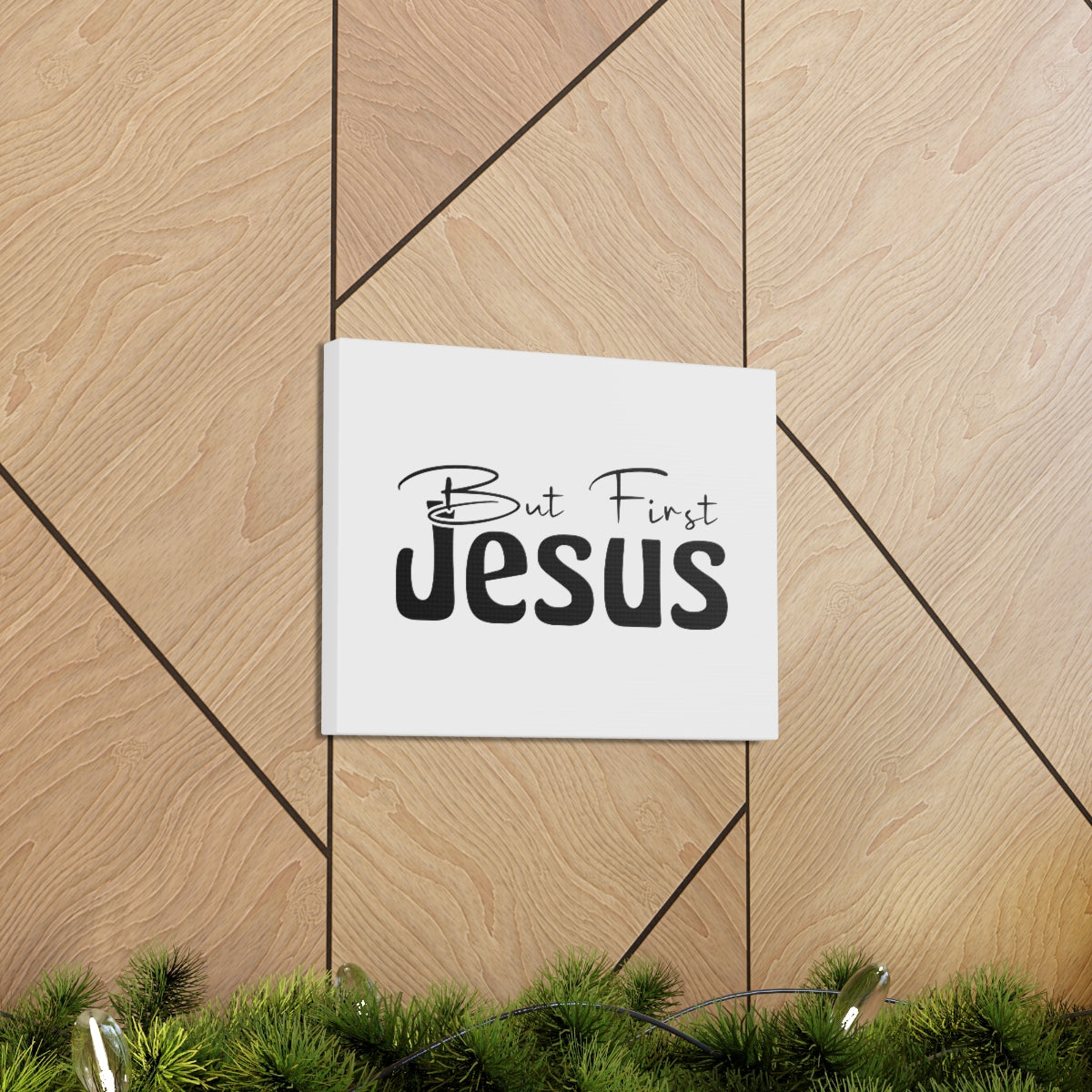 Scripture Walls But First Jesus Matthew 6:33 Christian Wall Art Bible Verse Print Ready to Hang Unframed-Express Your Love Gifts