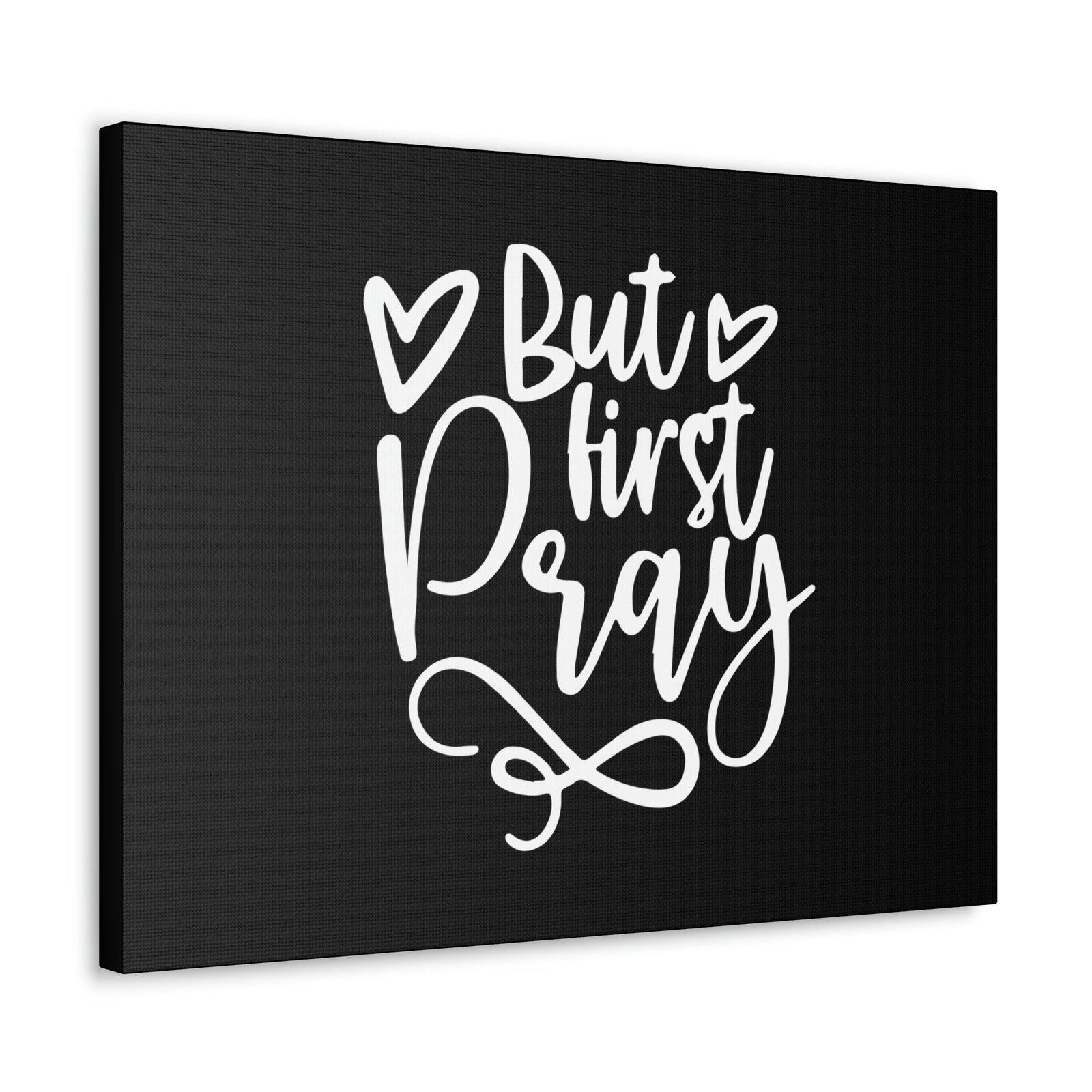 Scripture Walls But First Pray Luke 18:1 Two Hearts Christian Wall Art Bible Verse Print Ready to Hang Unframed-Express Your Love Gifts