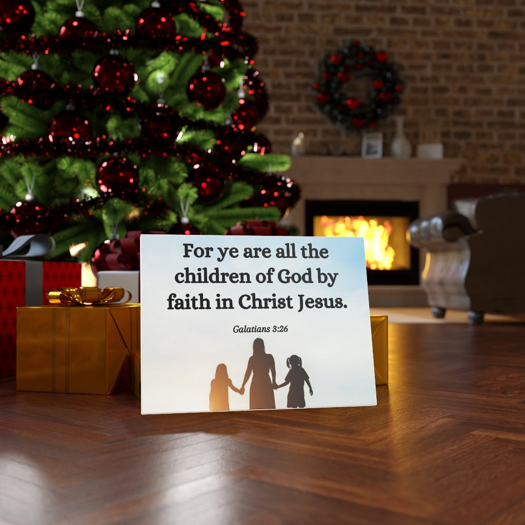 Scripture Walls By Faith Galatians 3:26 Bible Verse Canvas Christian Wall Art Ready to Hang Unframed-Express Your Love Gifts