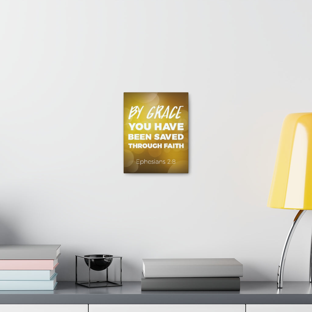 Scripture Walls By Grace You Have Been Saved Ephesians 2:8 Christian Wall Art Bible Verse Print Ready To Hang Unframed-Express Your Love Gifts