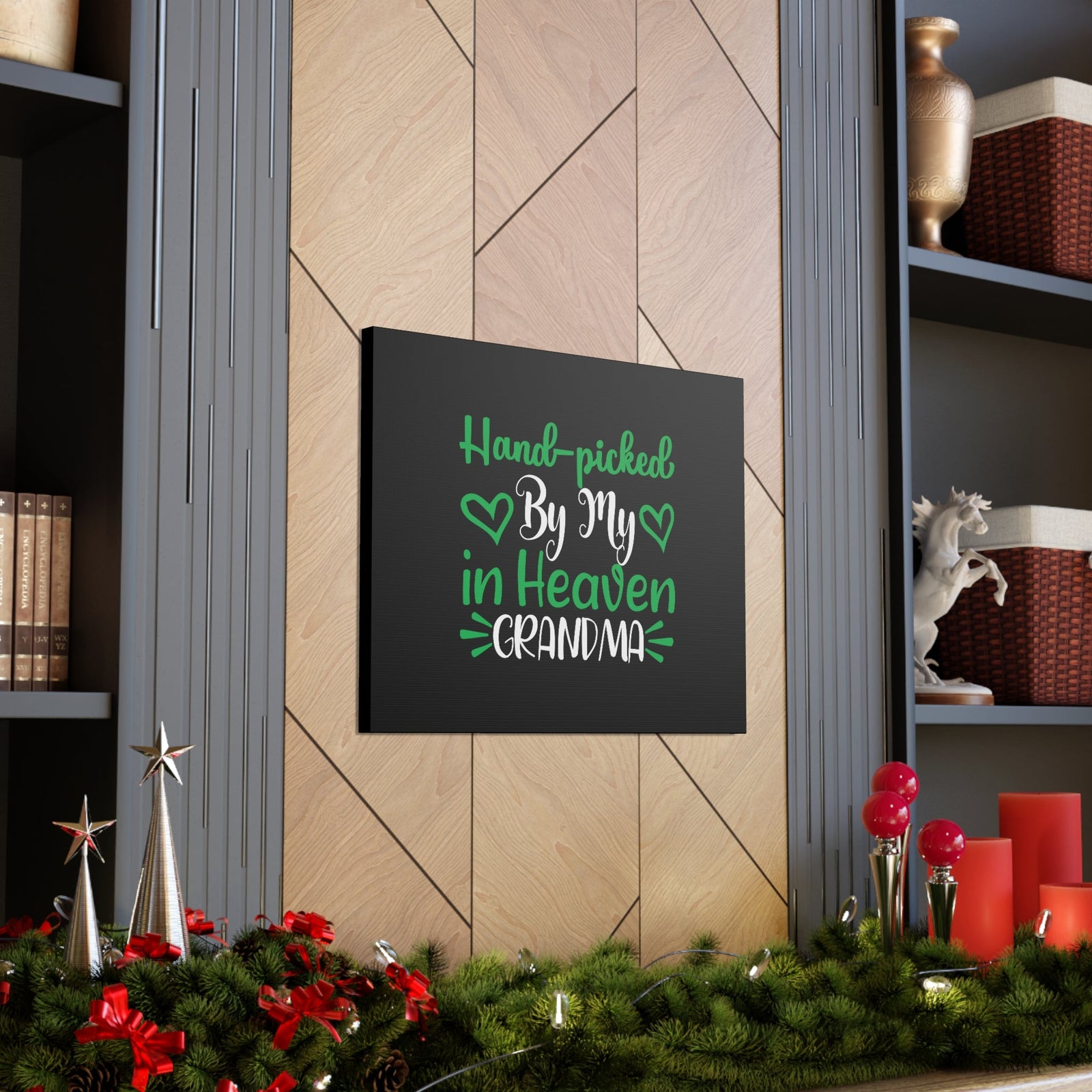 Scripture Walls By My In Heaven Grandma Matthew 22:14 Black Christian Wall Art Bible Verse Print Ready to Hang Unframed-Express Your Love Gifts