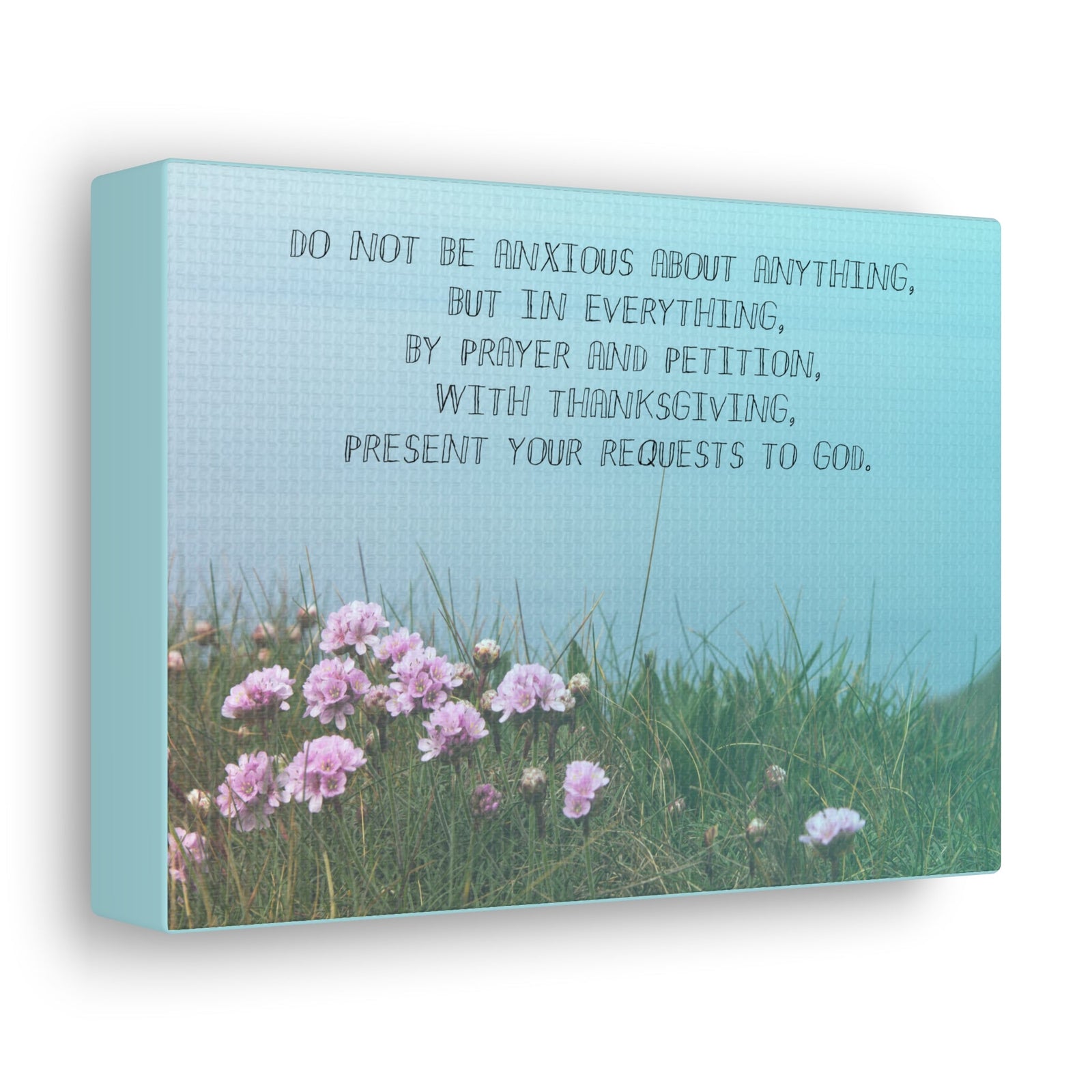 Scripture Walls By Prayer And Petition Philippians 4:6 Christian Wall Art Bible Verse Print Ready to Hang Unframed-Express Your Love Gifts