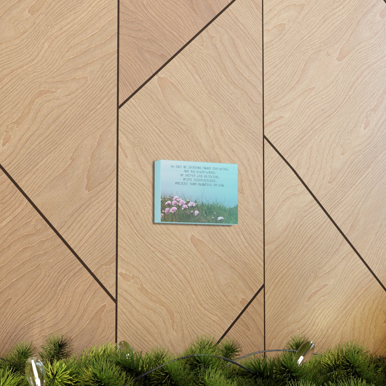 Scripture Walls By Prayer And Petition Philippians 4:6 Christian Wall Art Bible Verse Print Ready to Hang Unframed-Express Your Love Gifts