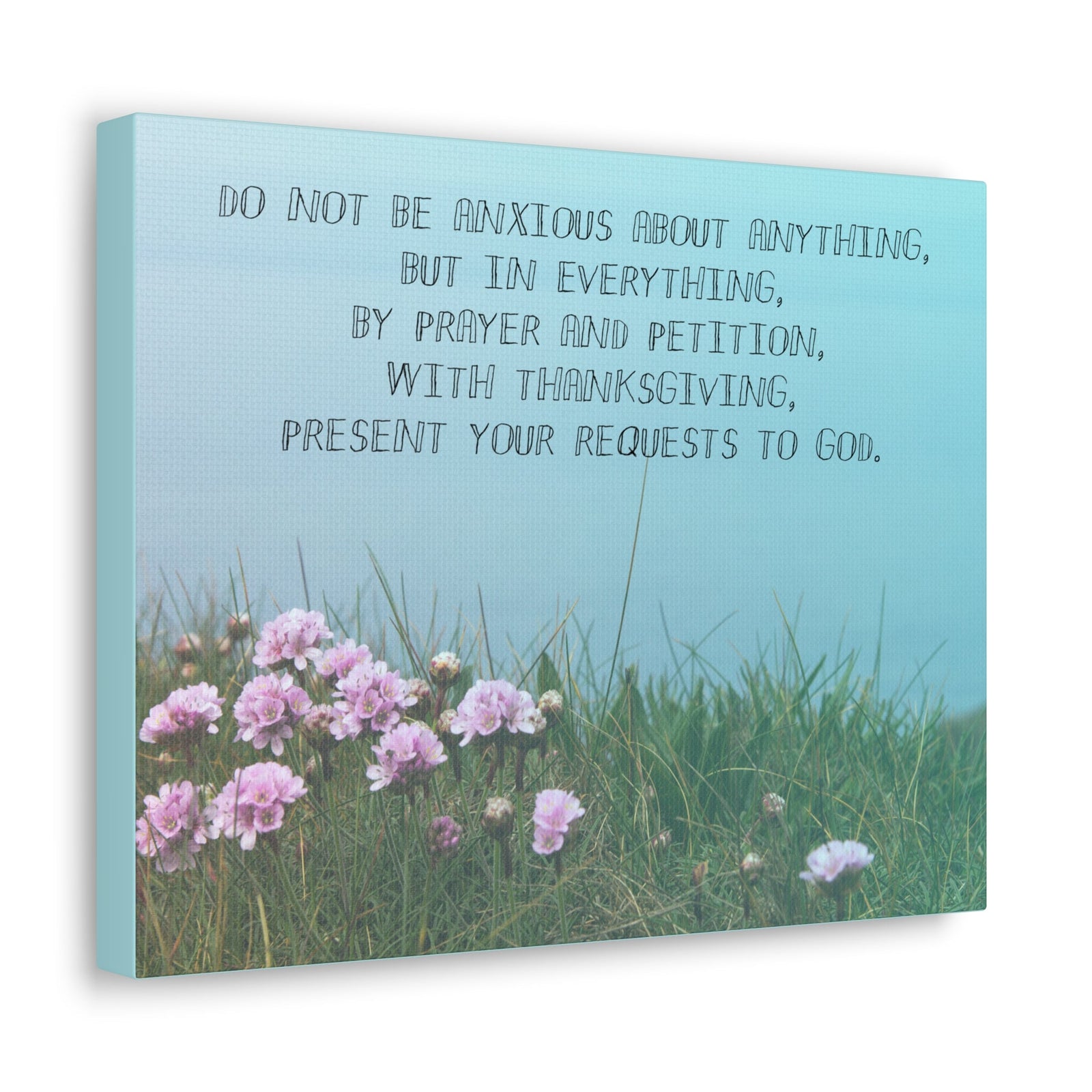 Scripture Walls By Prayer And Petition Philippians 4:6 Christian Wall Art Bible Verse Print Ready to Hang Unframed-Express Your Love Gifts