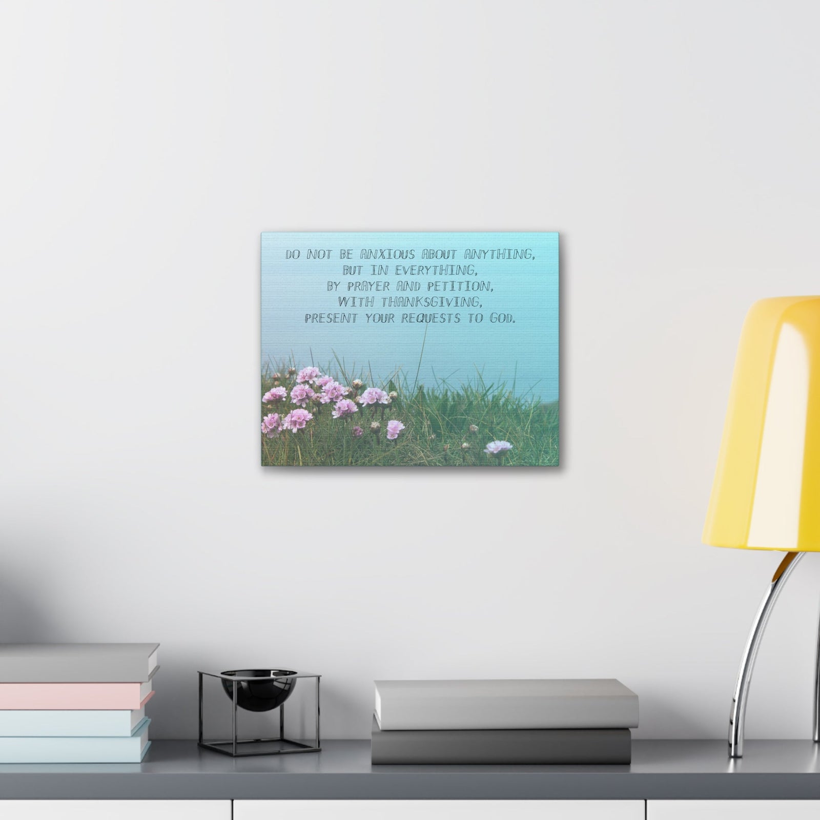 Scripture Walls By Prayer And Petition Philippians 4:6 Christian Wall Art Bible Verse Print Ready to Hang Unframed-Express Your Love Gifts