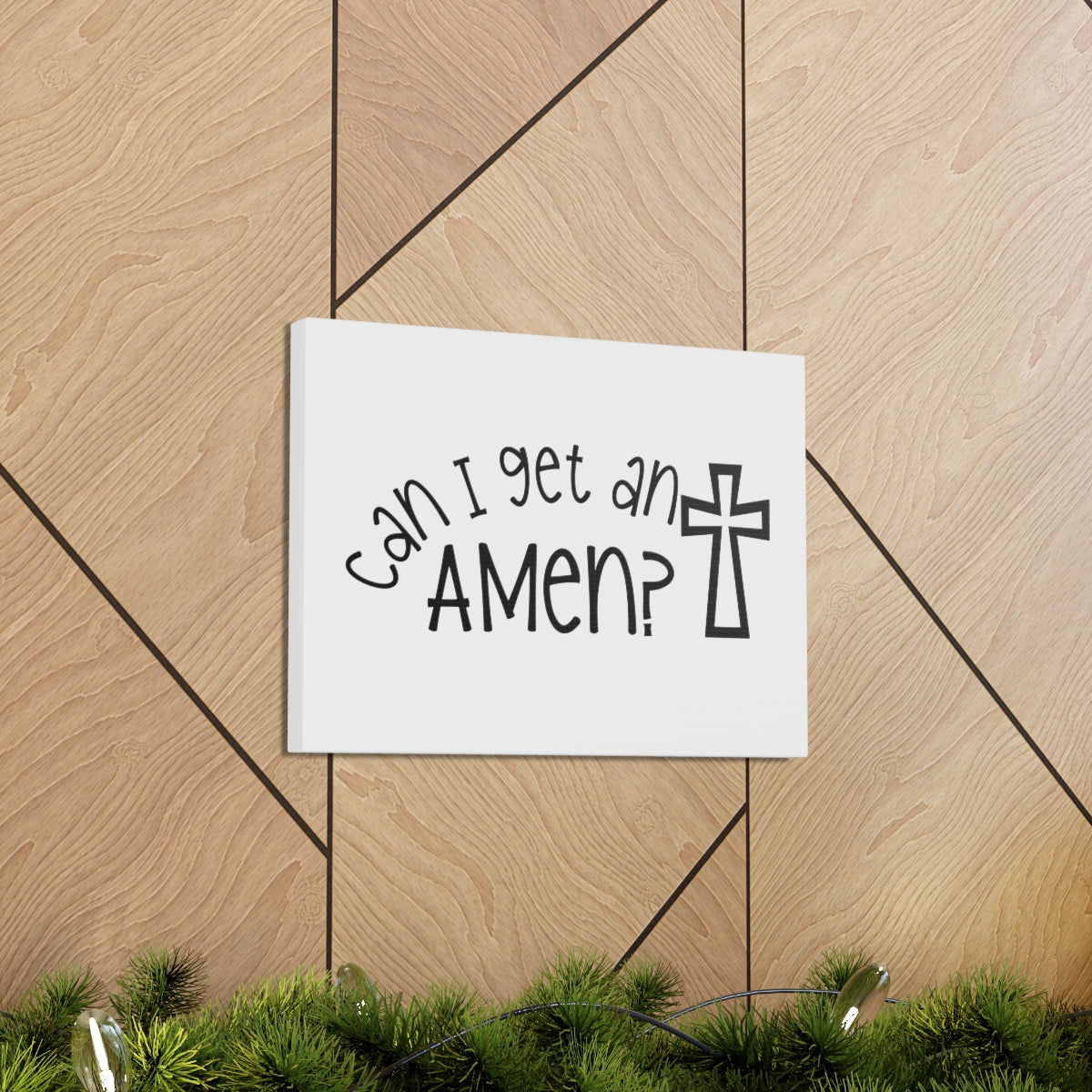 Scripture Walls Can I get An Amen Romans 9:5 Christian Wall Art Print Ready to Hang Unframed-Express Your Love Gifts