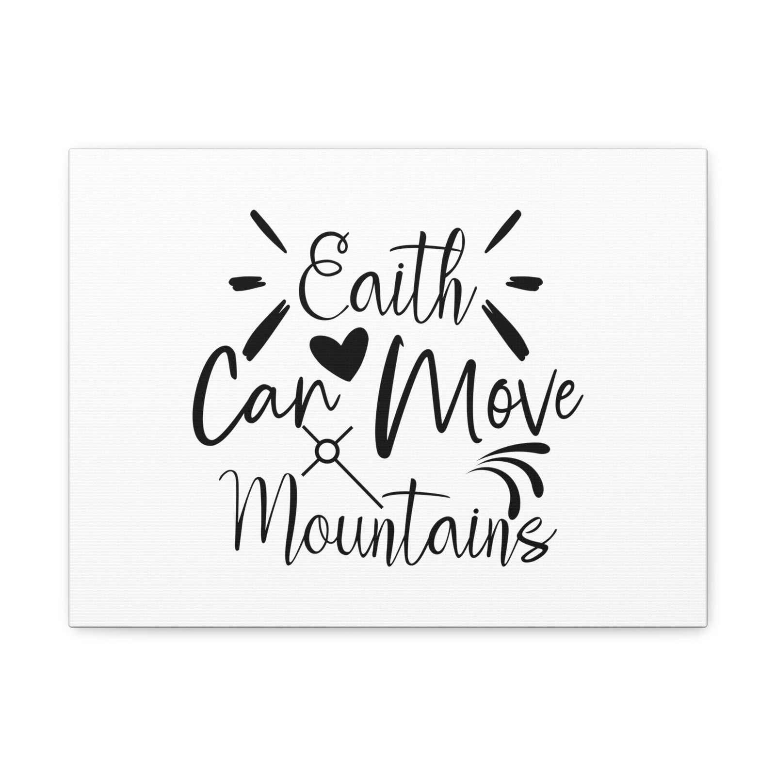 Scripture Walls Can Move Matthew 17:20 Heart Christian Wall Art Bible Verse Print Ready to Hang Unframed-Express Your Love Gifts