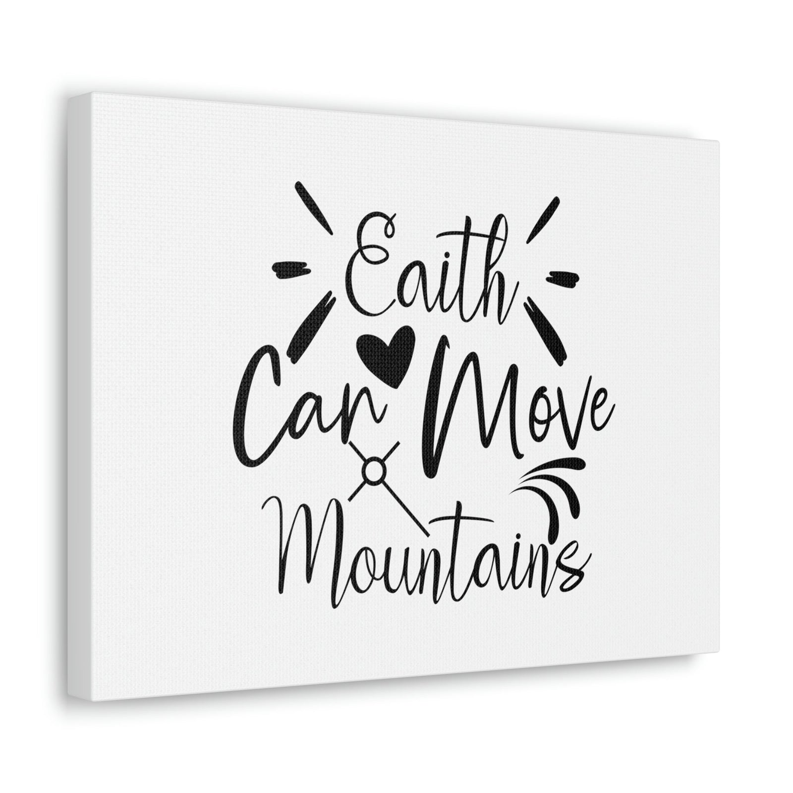 Scripture Walls Can Move Matthew 17:20 Heart Christian Wall Art Bible Verse Print Ready to Hang Unframed-Express Your Love Gifts