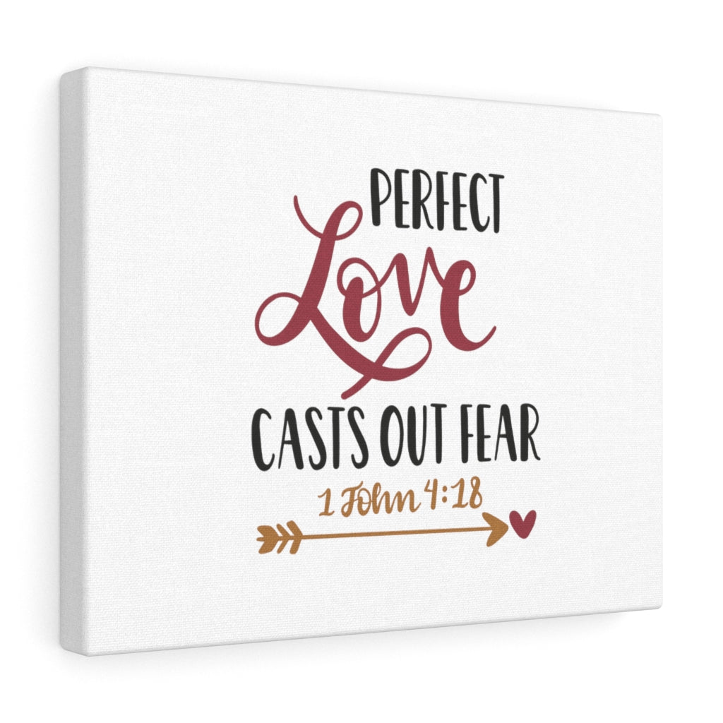 Scripture Walls Casts Out Fear 1 John 4:18 Bible Verse Canvas Christian Wall Art Ready to Hang Unframed-Express Your Love Gifts