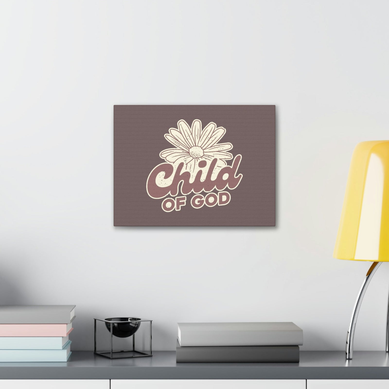 Scripture Walls Child of God John 1:12 White Flower Christian Wall Art Bible Verse Print Ready to Hang Unframed-Express Your Love Gifts