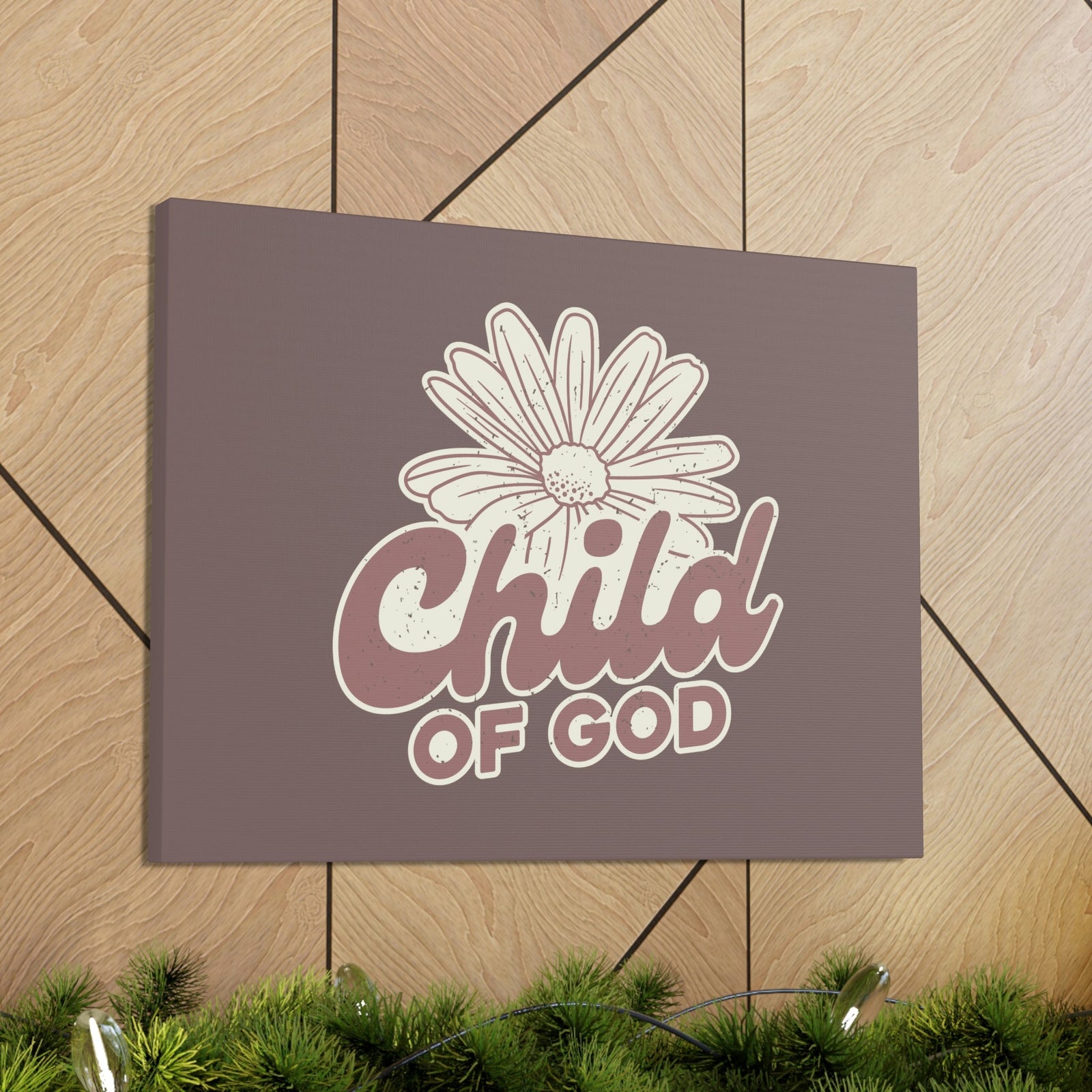 Scripture Walls Child of God John 1:12 White Flower Christian Wall Art Bible Verse Print Ready to Hang Unframed-Express Your Love Gifts