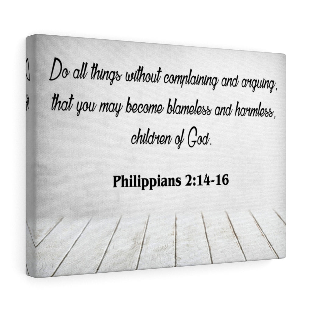 Scripture Walls Children of God Philippians 2:14-16 Scripture Bible Verse Canvas Christian Wall Art Ready to Hang Unframed-Express Your Love Gifts