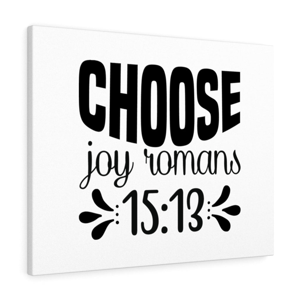 Scripture Walls Choose Joy Dots Romans 15:13 Bible Verse Canvas Christian Wall Art Ready to Hang Unframed-Express Your Love Gifts