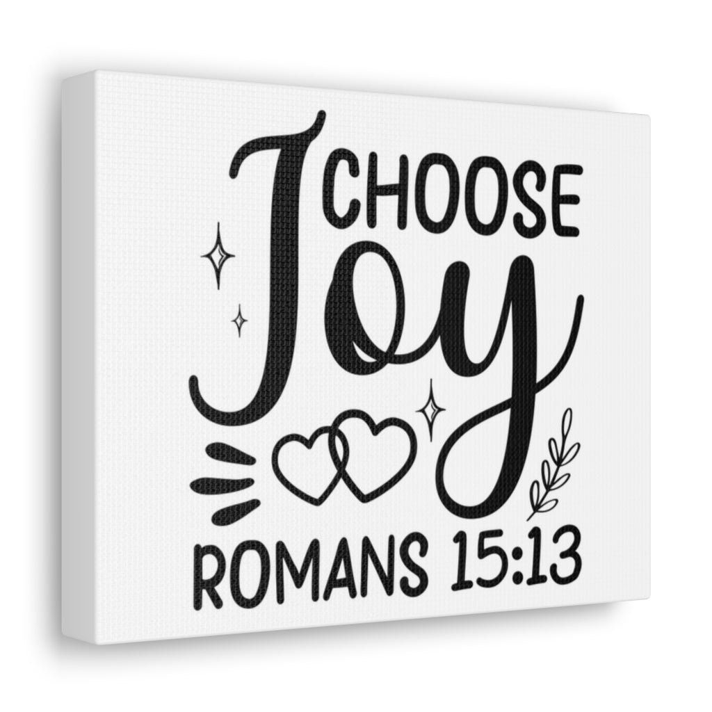 Scripture Walls Choose Joy Hearts Romans 15:13 Bible Verse Canvas Christian Wall Art Ready To Hang Unframed-Express Your Love Gifts