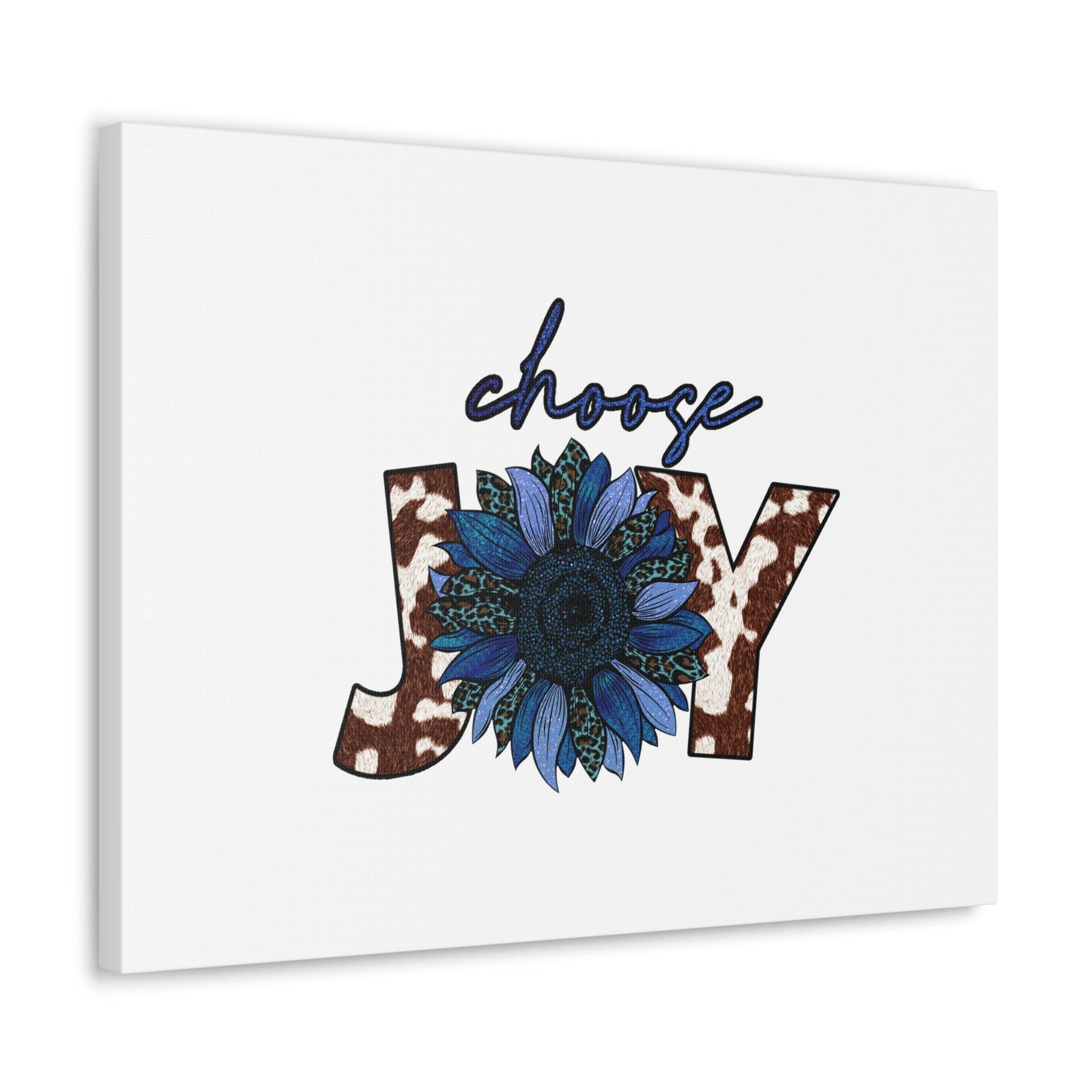 Scripture Walls Choose Joy Philippians 4:4 Blue Flower Christian Wall Art Bible Verse Print Ready to Hang Unframed-Express Your Love Gifts