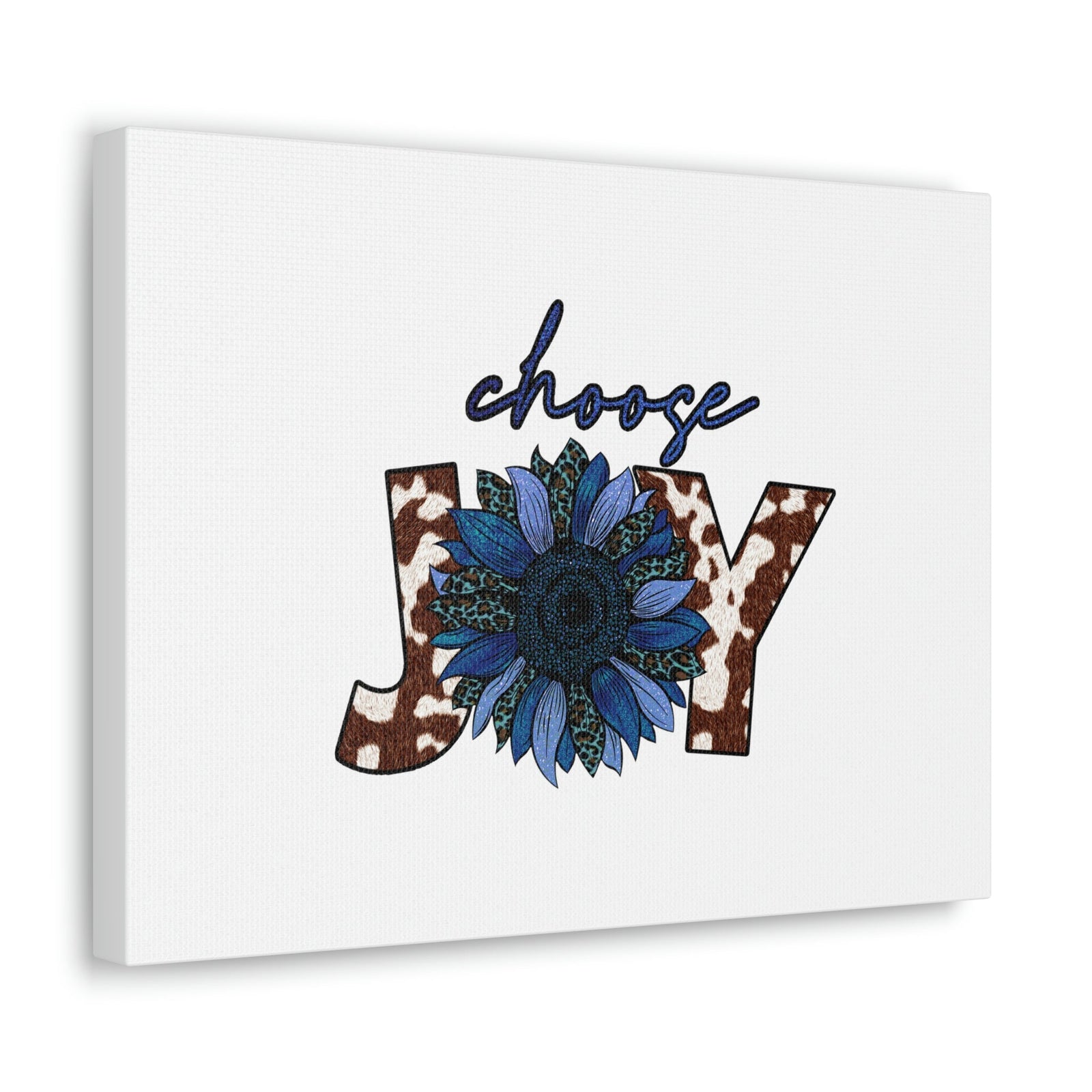 Scripture Walls Choose Joy Philippians 4:4 Blue Flower Christian Wall Art Bible Verse Print Ready to Hang Unframed-Express Your Love Gifts