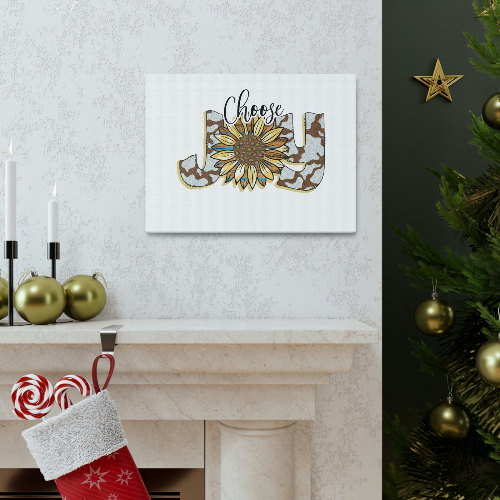 Scripture Walls Choose Joy Philippians 4:4 Sunflower Christian Wall Art Bible Verse Print Ready to Hang Unframed-Express Your Love Gifts