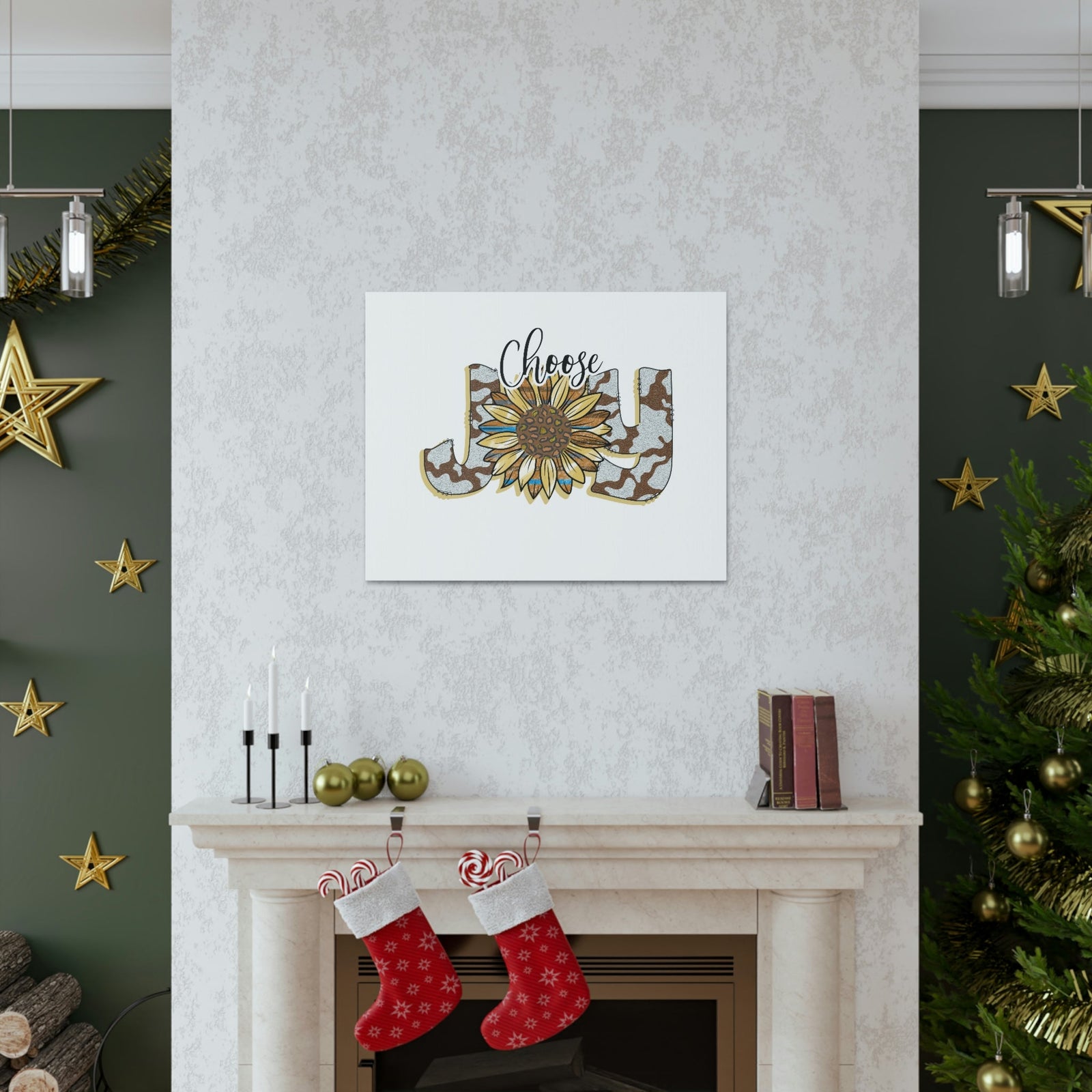 Scripture Walls Choose Joy Philippians 4:4 Sunflower Christian Wall Art Bible Verse Print Ready to Hang Unframed-Express Your Love Gifts