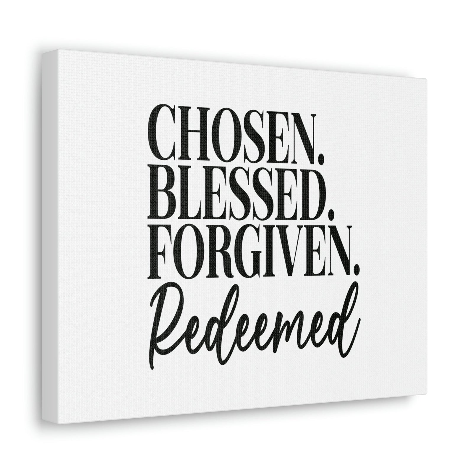 Scripture Walls Chosen, Blessed, Forgiven Ephesians 1:7 Christian Wall Art Bible Verse Print Ready to Hang Unframed-Express Your Love Gifts