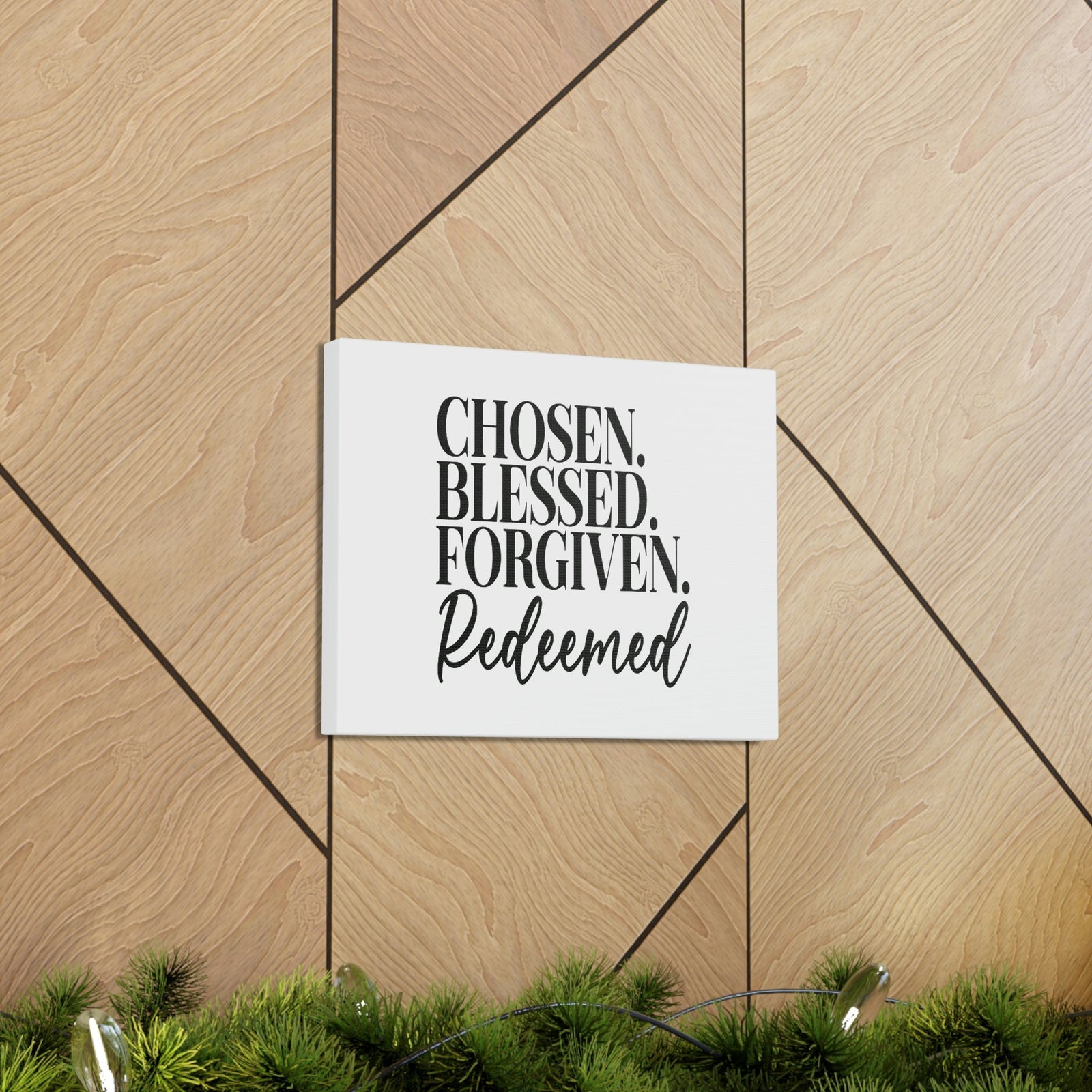 Scripture Walls Chosen, Blessed, Forgiven Ephesians 1:7 Christian Wall Art Bible Verse Print Ready to Hang Unframed-Express Your Love Gifts