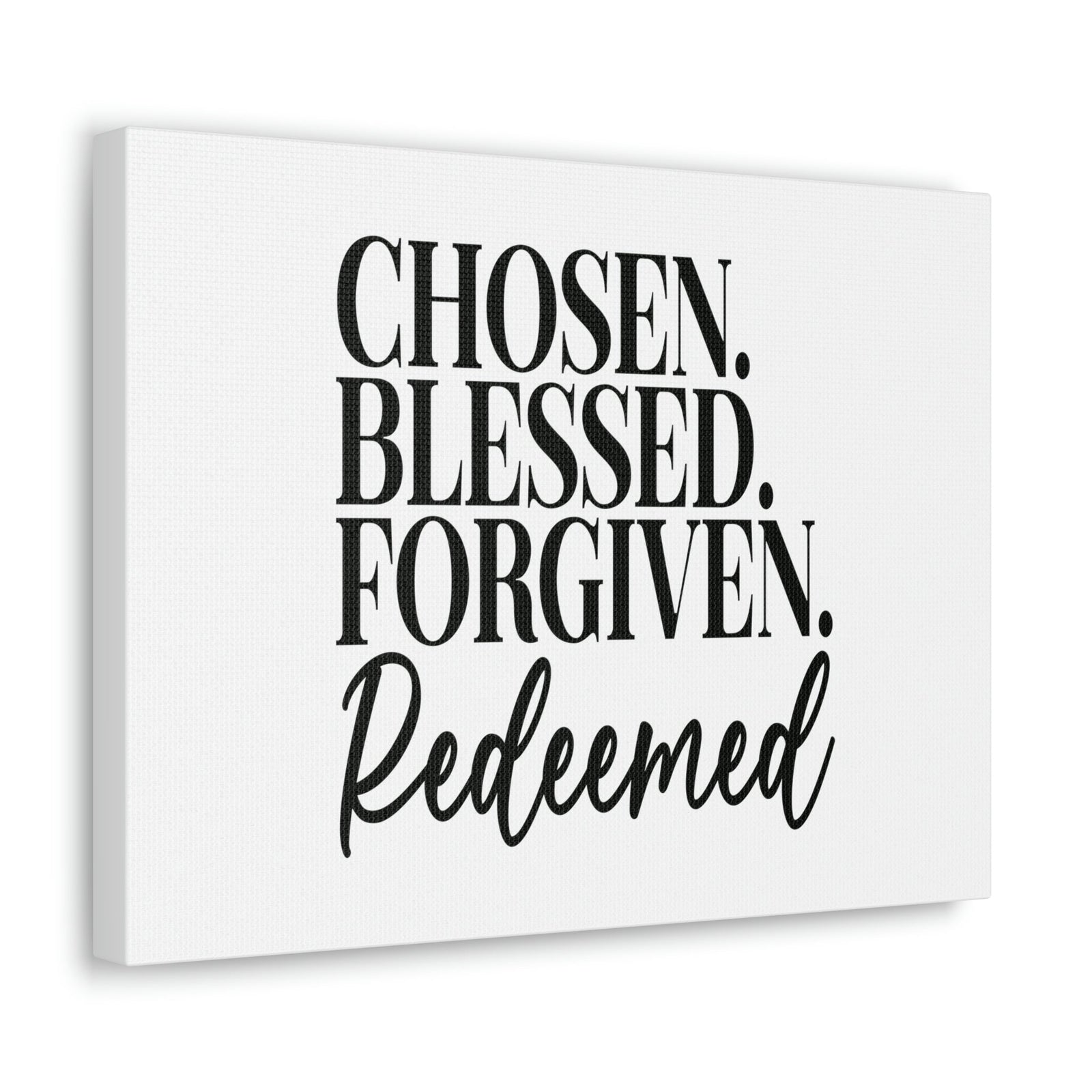 Scripture Walls Chosen, Blessed, Forgiven Ephesians 1:7 Christian Wall Art Bible Verse Print Ready to Hang Unframed-Express Your Love Gifts