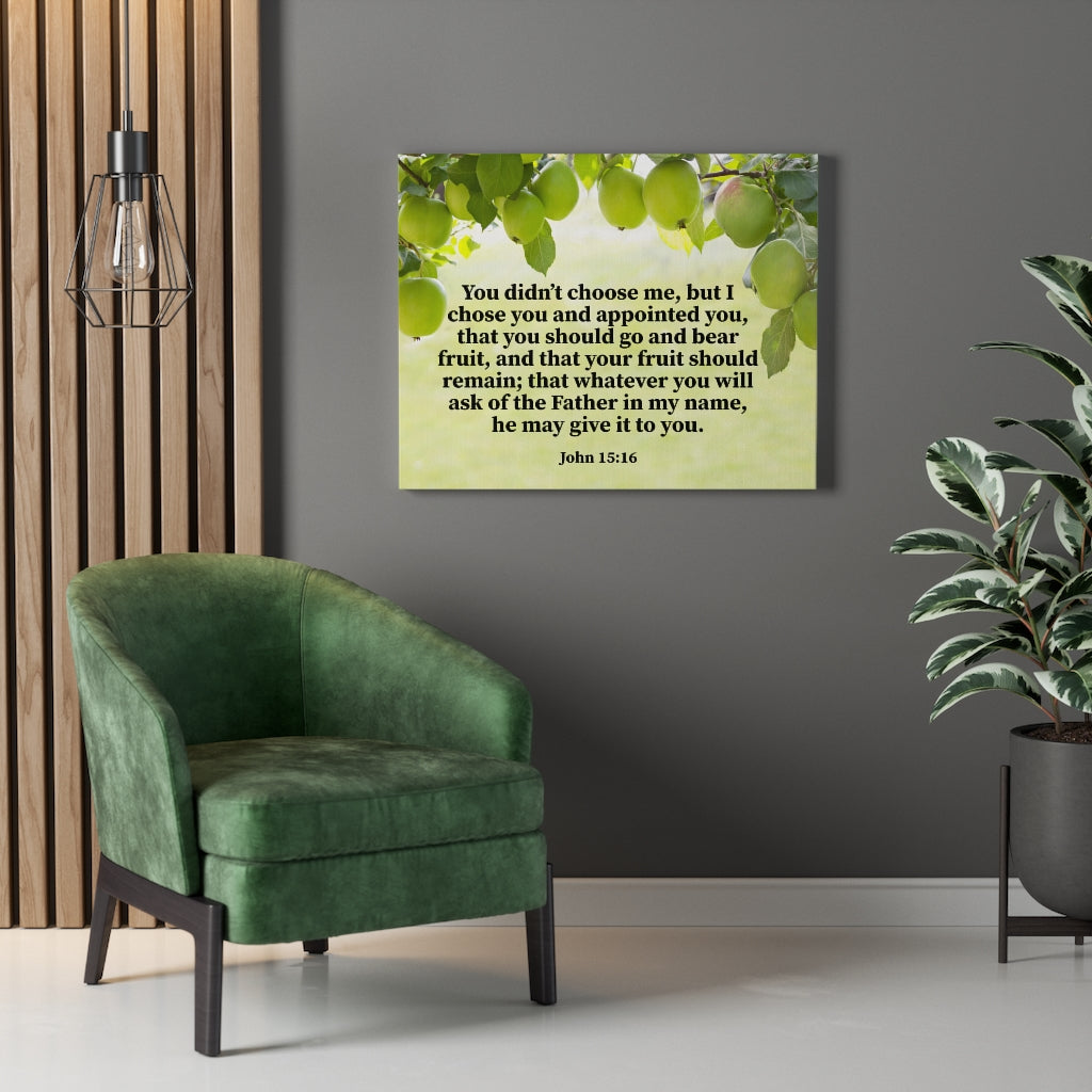 Scripture Walls Chosen by God John 15:16 Wall Art Christian Home Decor Unframed-Express Your Love Gifts
