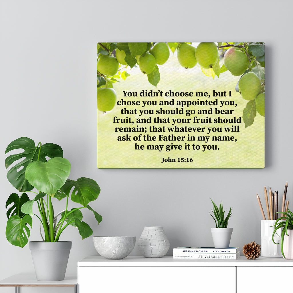 Scripture Walls Chosen by God John 15:16 Wall Art Christian Home Decor Unframed-Express Your Love Gifts