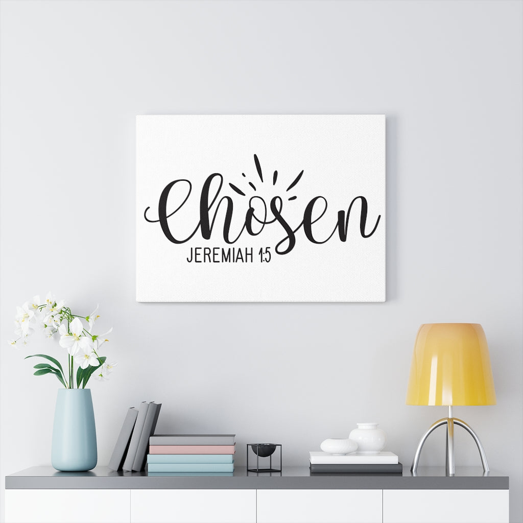 Scripture Walls Chosen Jeremiah 1:5 Bible Verse Canvas Christian Wall Art Ready to Hang Unframed-Express Your Love Gifts