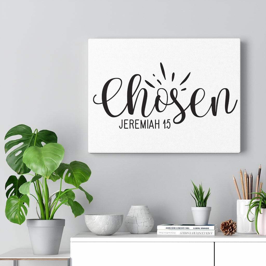 Scripture Walls Chosen Jeremiah 1:5 Bible Verse Canvas Christian Wall Art Ready to Hang Unframed-Express Your Love Gifts