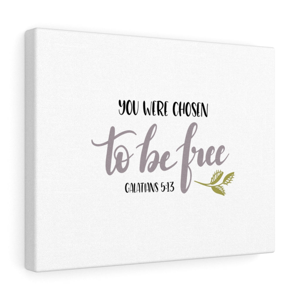 Scripture Walls Chosen To Be Free Galatians 5:13 Plain Bible Verse Canvas Christian Wall Art Ready to Hang Unframed-Express Your Love Gifts