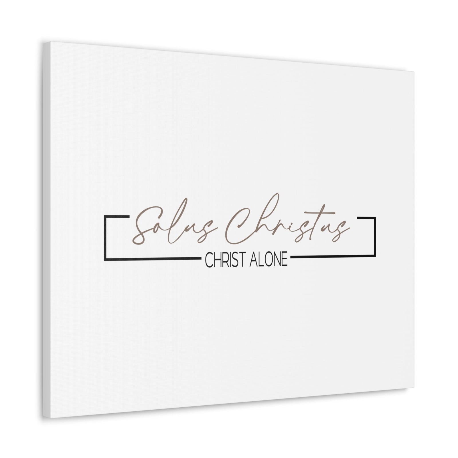 Scripture Walls Christ Alone John 3:36 White Bible Canvas Christian Wall Art Ready to Hang Unframed-Express Your Love Gifts