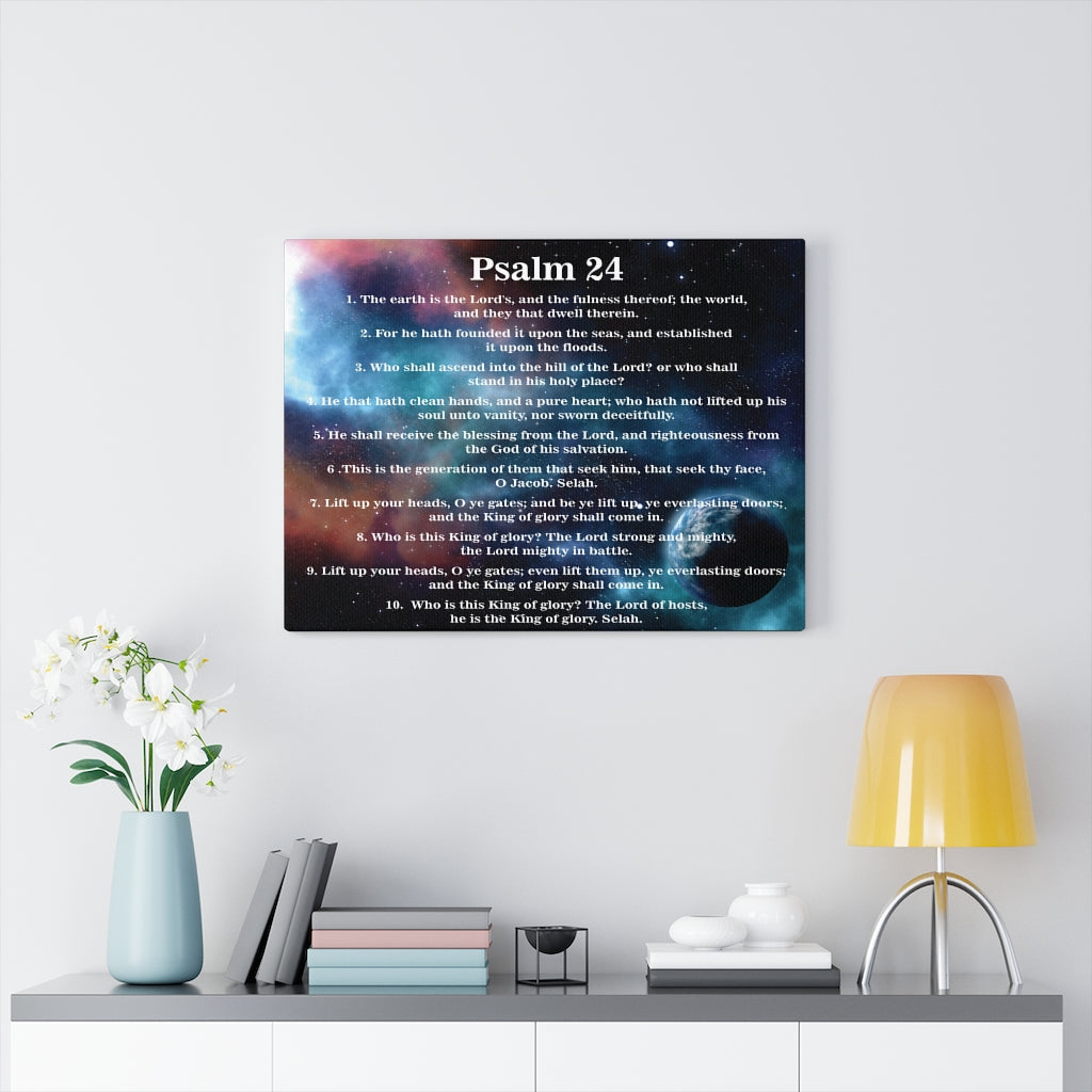 Scripture Walls Christ is King Psalm 24 Bible Verse Canvas Christian Wall Art Ready to Hang Unframed-Express Your Love Gifts