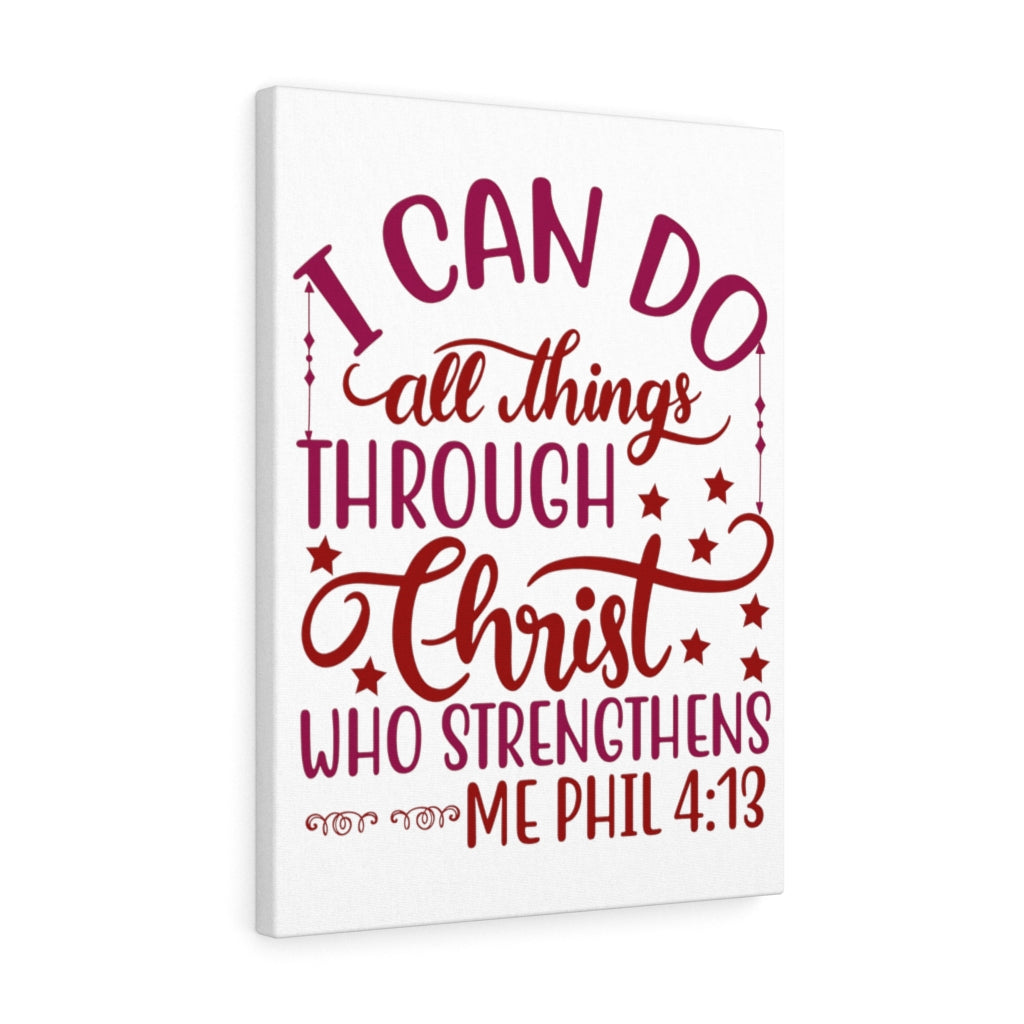 Scripture Walls Christ Who Strengthens Philippians 4:13 Christian Wall Art Bible Verse Print Ready Unframed-Express Your Love Gifts
