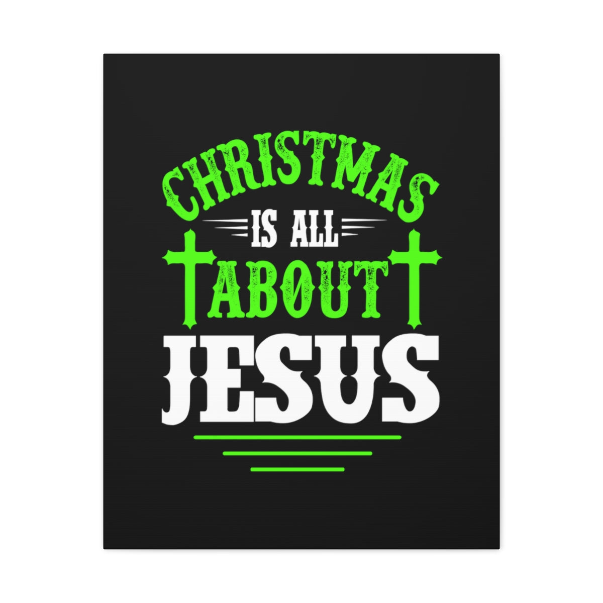 Scripture Walls Christmas Is All About Jesus Luke 2:11 Christian Wall Art Bible Verse Print Ready to Hang Unframed-Express Your Love Gifts