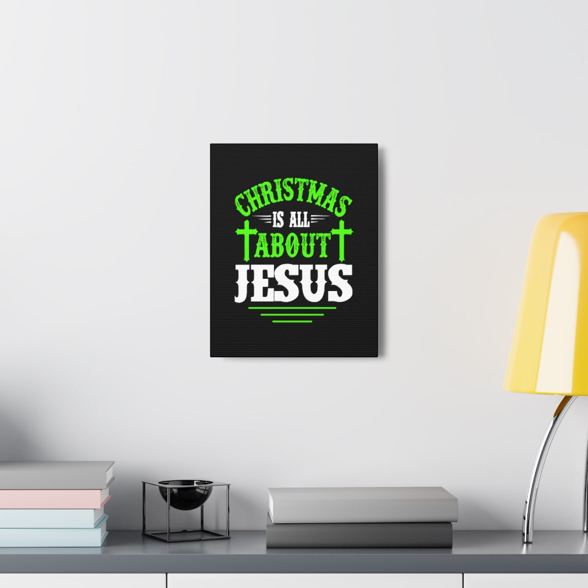 Scripture Walls Christmas Is All About Jesus Luke 2:11 Christian Wall Art Bible Verse Print Ready to Hang Unframed-Express Your Love Gifts