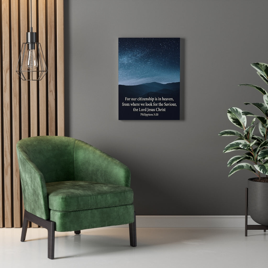 Scripture Walls Citizenship is in Heaven Philippians 3:20 Christian Wall Decor Bible Art Ready to Hang Unframed-Express Your Love Gifts