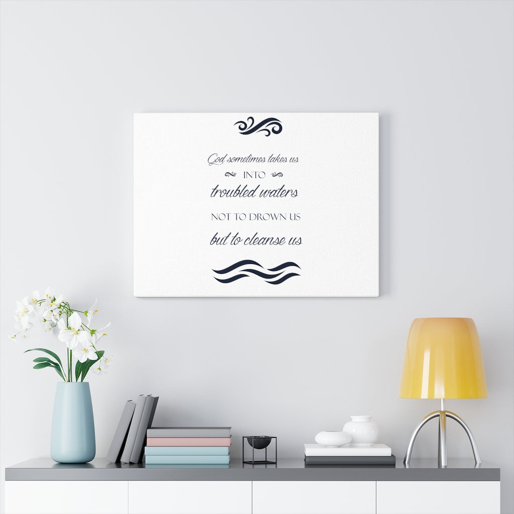 Scripture Walls Cleanse Us Bible Verse Canvas Christian Wall Art Ready to Hang Unframed-Express Your Love Gifts