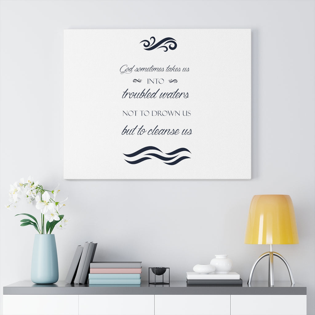 Scripture Walls Cleanse Us Bible Verse Canvas Christian Wall Art Ready to Hang Unframed-Express Your Love Gifts