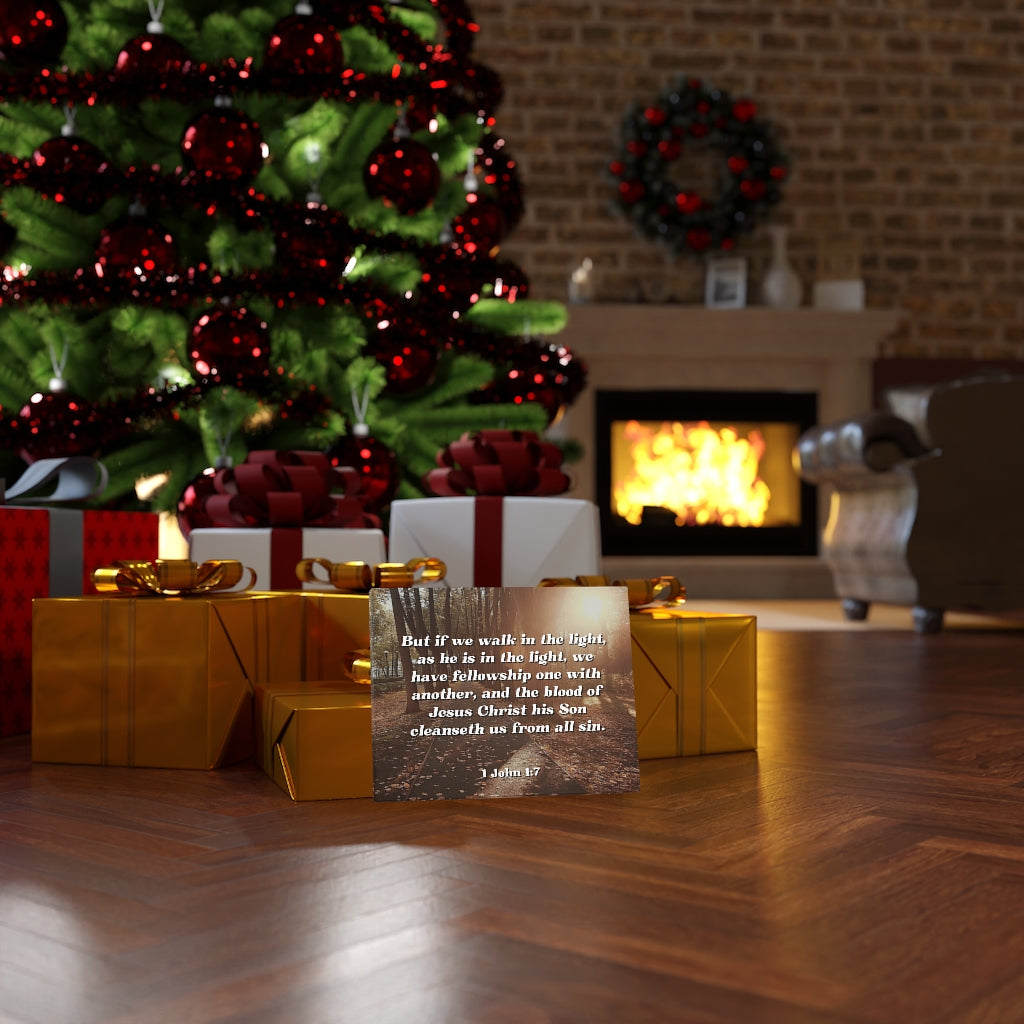 Scripture Walls Cleanseth Us 1 John 1:7 Bible Verse Canvas Christian Wall Art Ready to Hang Unframed-Express Your Love Gifts