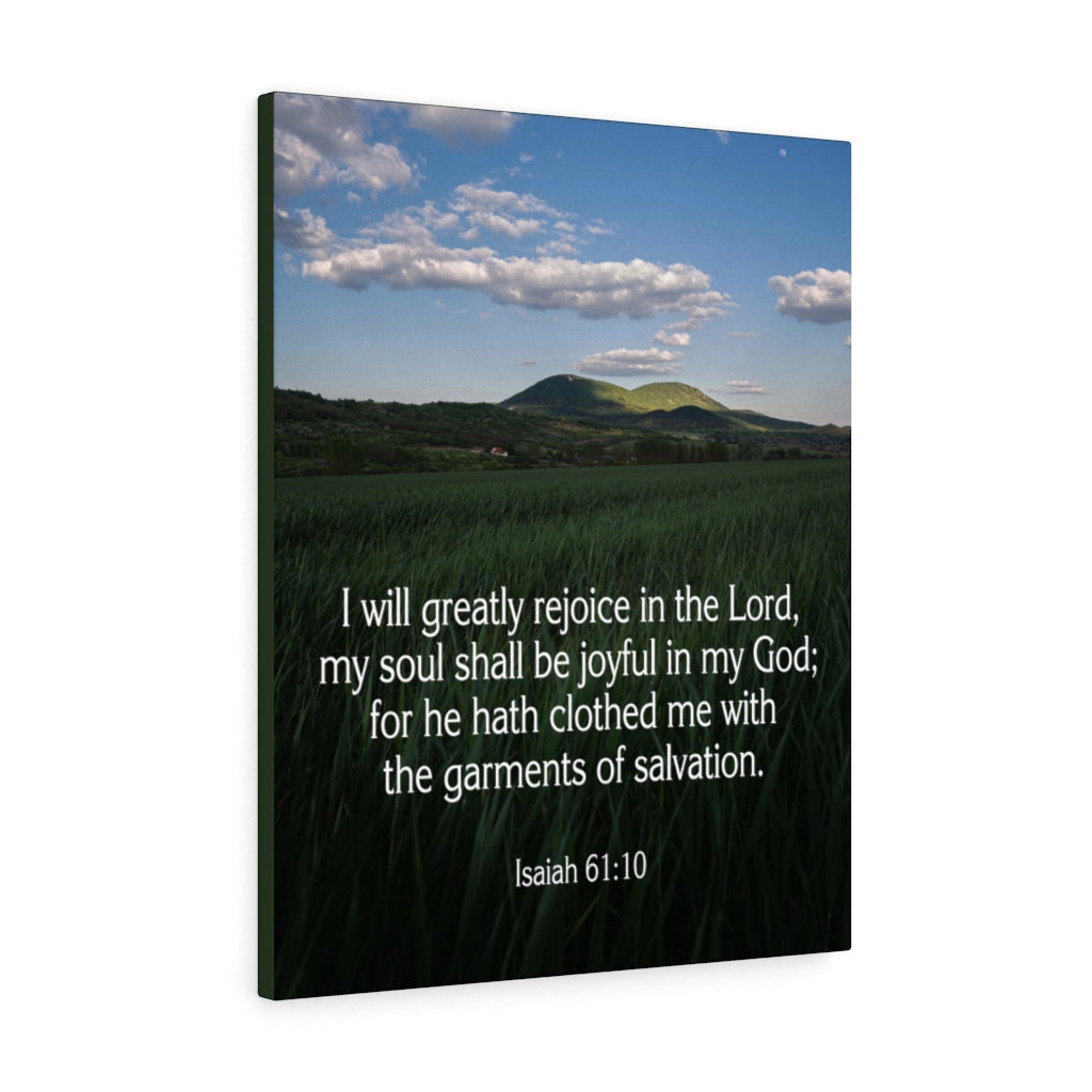 Scripture Walls Clothed in Salvation Isaiah 61:10 Wall Art Christian Home Decor Unframed-Express Your Love Gifts