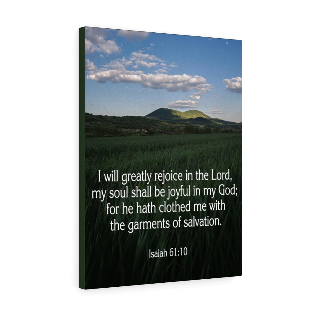 Scripture Walls Clothed in Salvation Isaiah 61:10 Wall Art Christian Home Decor Unframed-Express Your Love Gifts