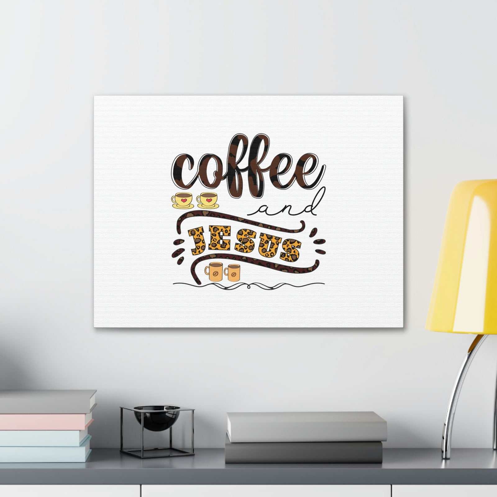 Scripture Walls Coffee And Jesus Lamentations 3:23 Art Christian Wall Art Bible Verse Print Ready to Hang Unframed-Express Your Love Gifts