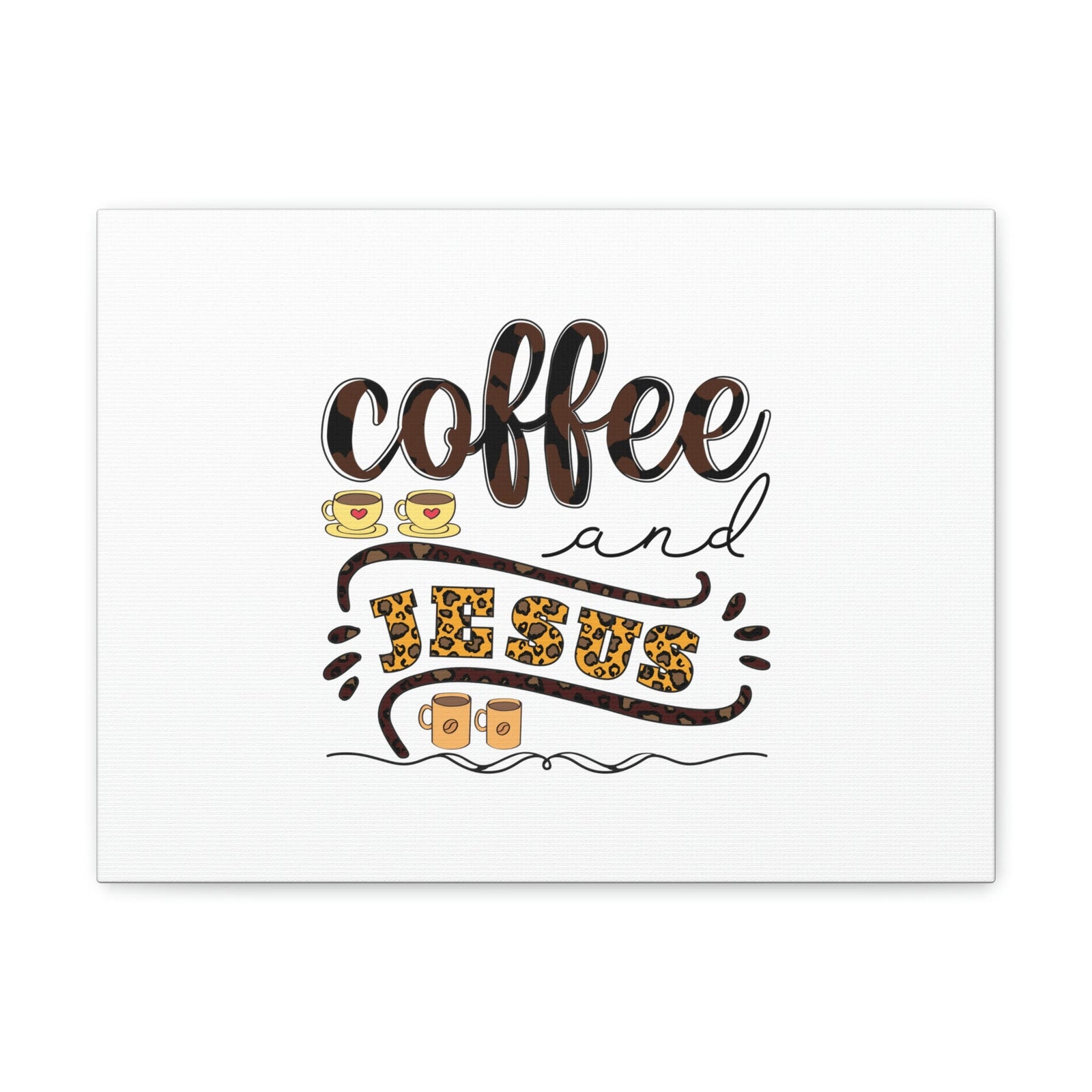 Scripture Walls Coffee And Jesus Lamentations 3:23 Art Christian Wall Art Bible Verse Print Ready to Hang Unframed-Express Your Love Gifts