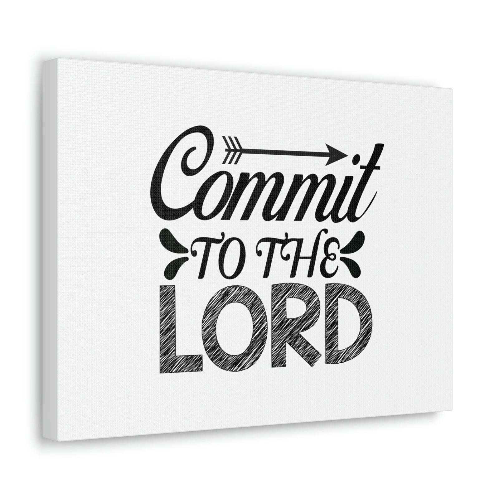 Scripture Walls Commit To the Lord Proverbs 16:3 Arrow Christian Wall Art Bible Verse Print Ready to Hang Unframed-Express Your Love Gifts