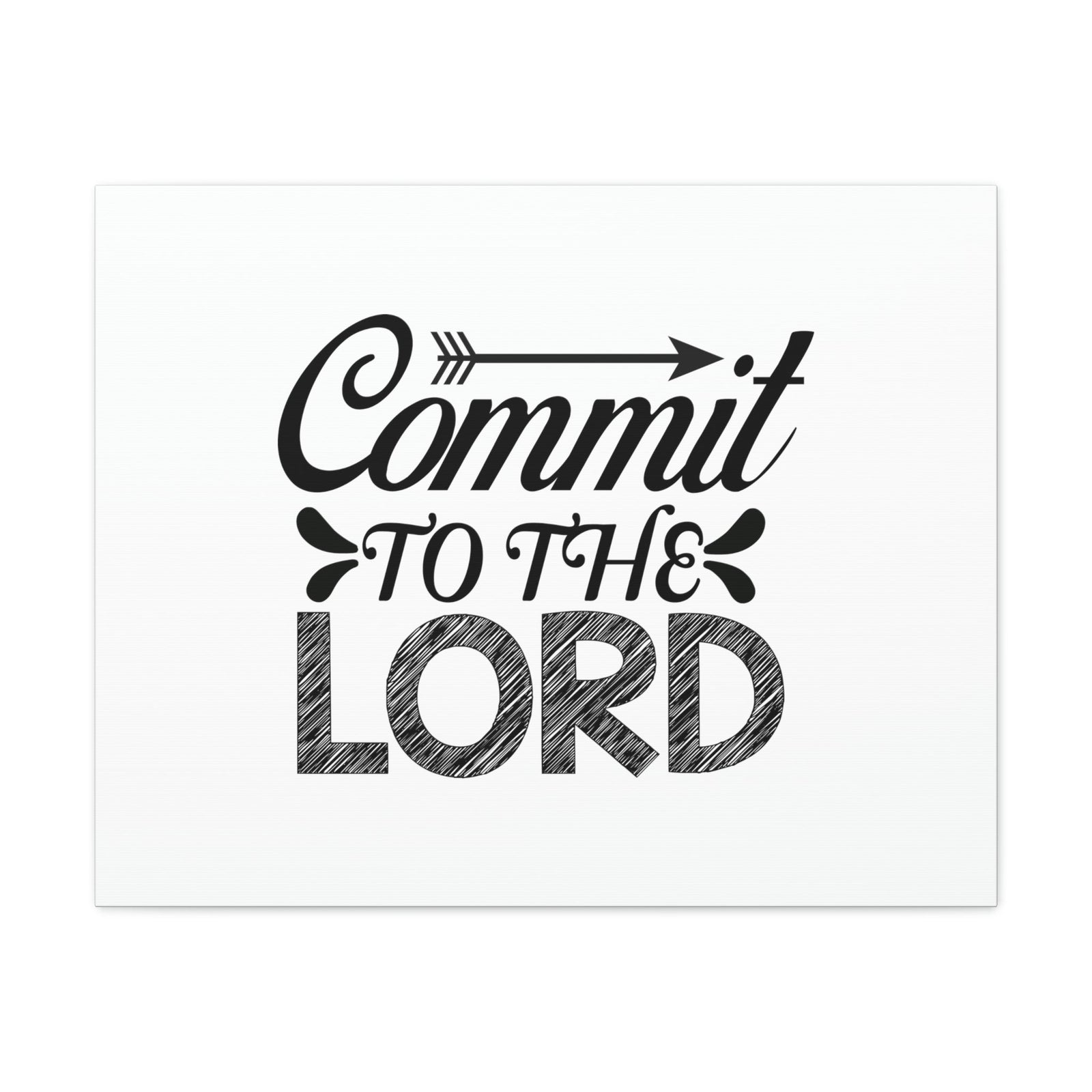 Scripture Walls Commit To the Lord Proverbs 16:3 Arrow Christian Wall Art Bible Verse Print Ready to Hang Unframed-Express Your Love Gifts