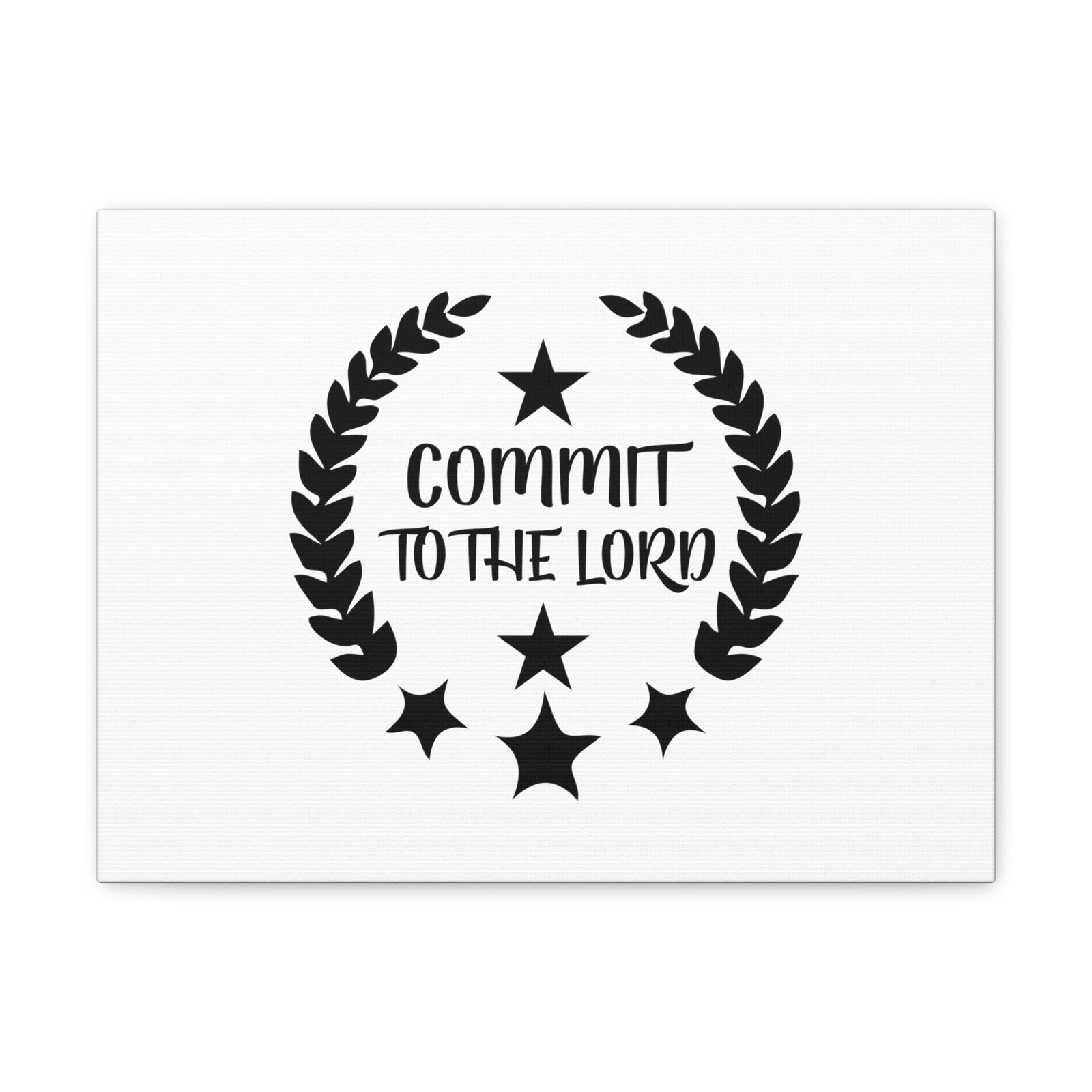Scripture Walls Commit To The Lord Proverbs 16:3 Stars Christian Wall Art Bible Verse Print Ready to Hang Unframed-Express Your Love Gifts