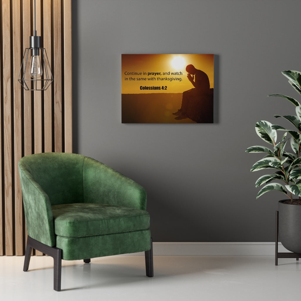 Scripture Walls Continue in Prayer Colossians 4:2 Christian Home Decor Bible Art Unframed-Express Your Love Gifts